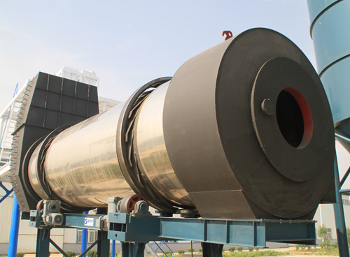 Asphalt station drying drum