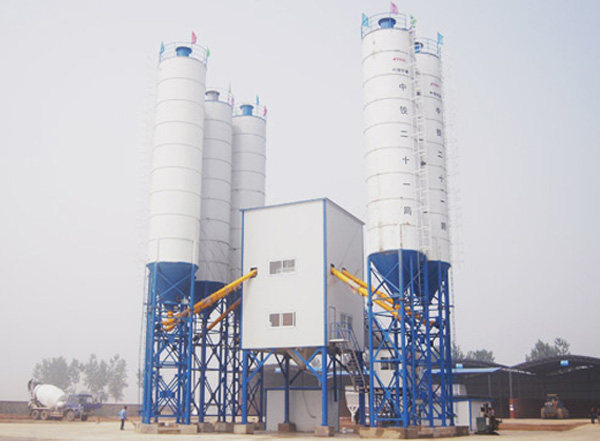 China Railway 21st Bureau Jinqin Passenger Dedicated Line Project Division 1 HLS180 Concrete Mixing Building